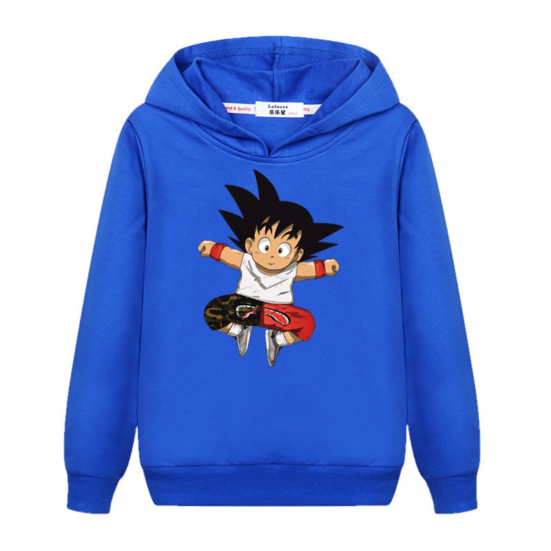 dragon ball anime hoodie boy sports pullover son goku jacket