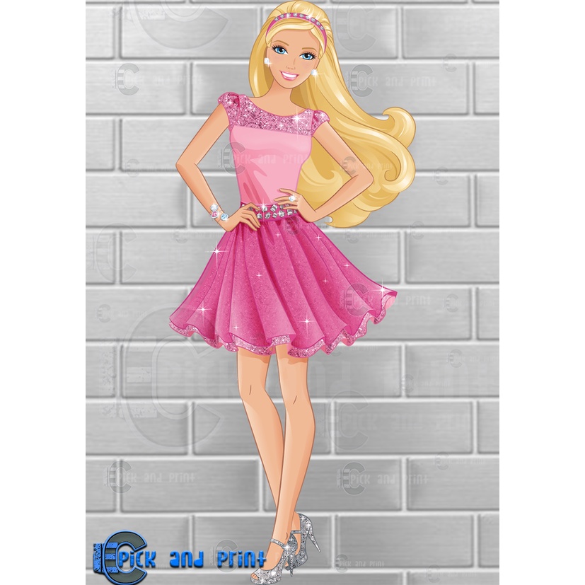 Barbie Character Cut Outs for DIY Party Backdrop party Decorations ...
