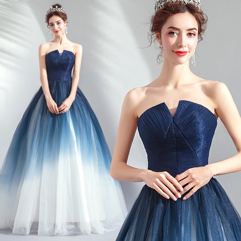 royal blue dinner gown