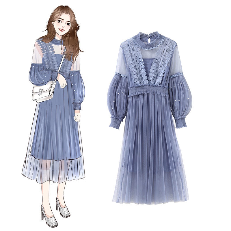 silk gauze dress