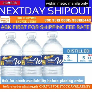 【Ready Stock】Wilkins distilled water 7000mlx 3pcs delivery metromanilap