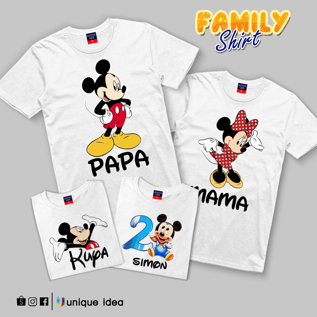 family mickey mouse birthday shirts