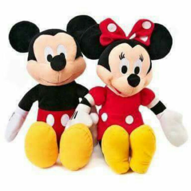 mickey and minnie stuffed toys