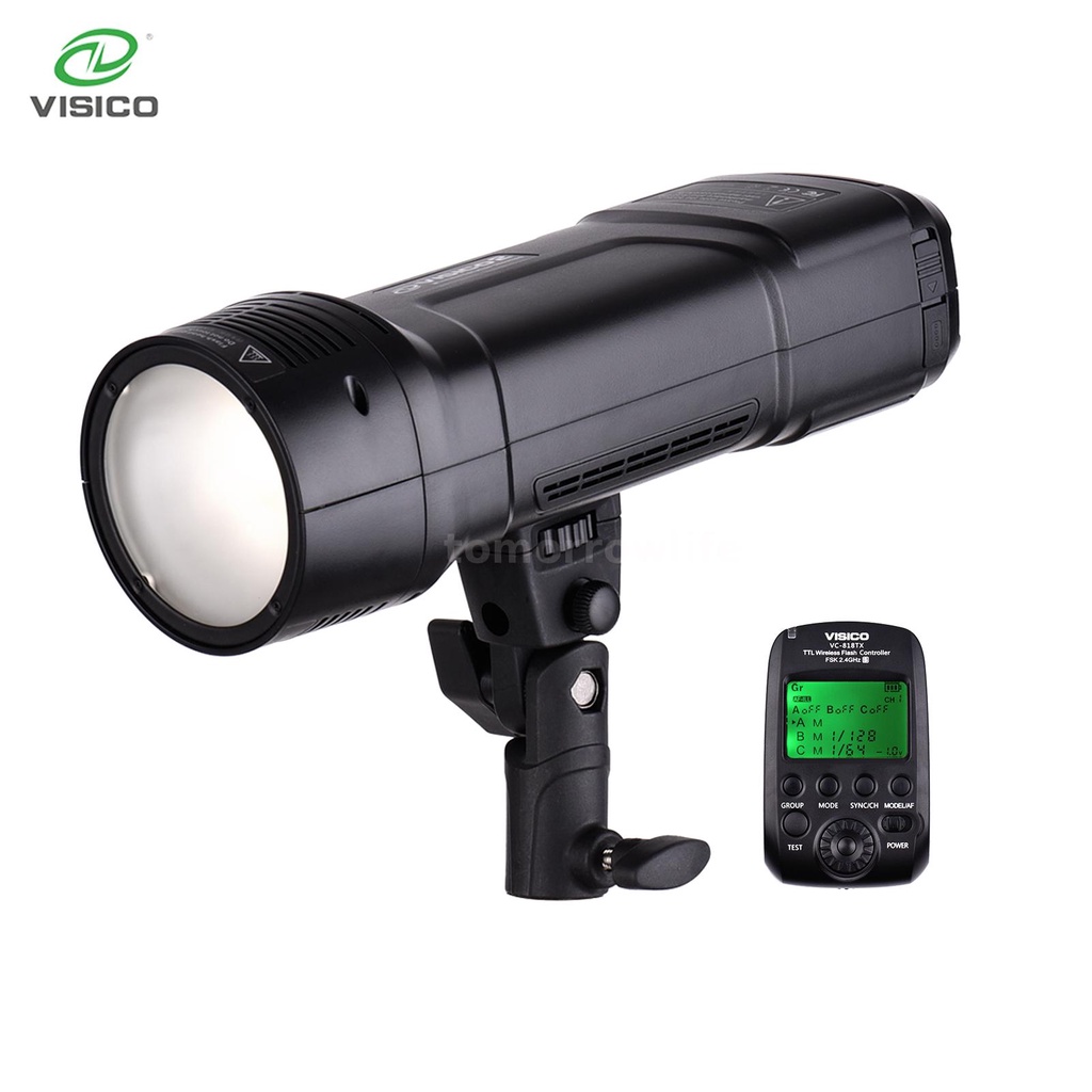 Visico V2 Portable Ttl Studio Portrait Flash Light Photography Pocket Fill Lamp 200ws 5600k 1 8000s Hss Built In 2 4g Wireless Sys 17 379