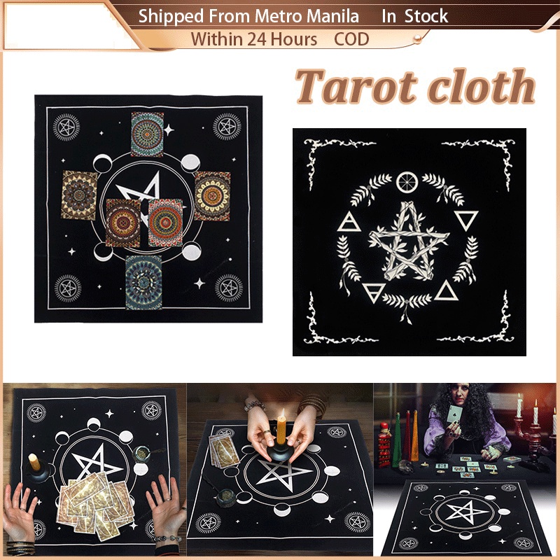 Triple Moon Pentagram Altar Cloth (24 X 24 In - Foto 3