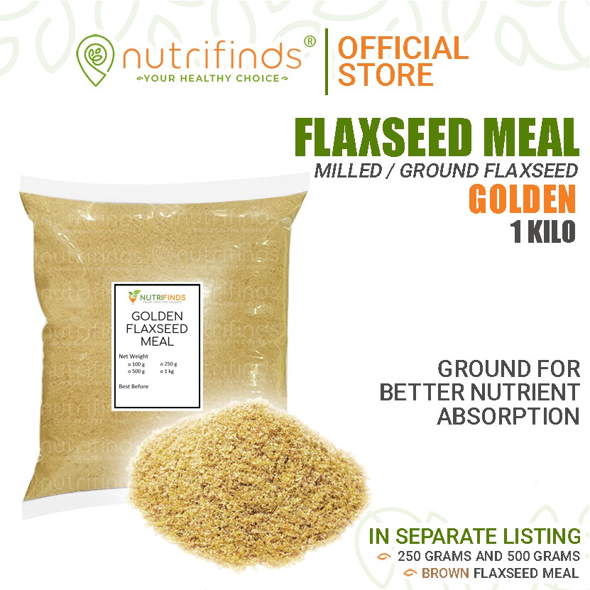 Golden Ground Flaxseed Meal BULK Shopee Philippines
