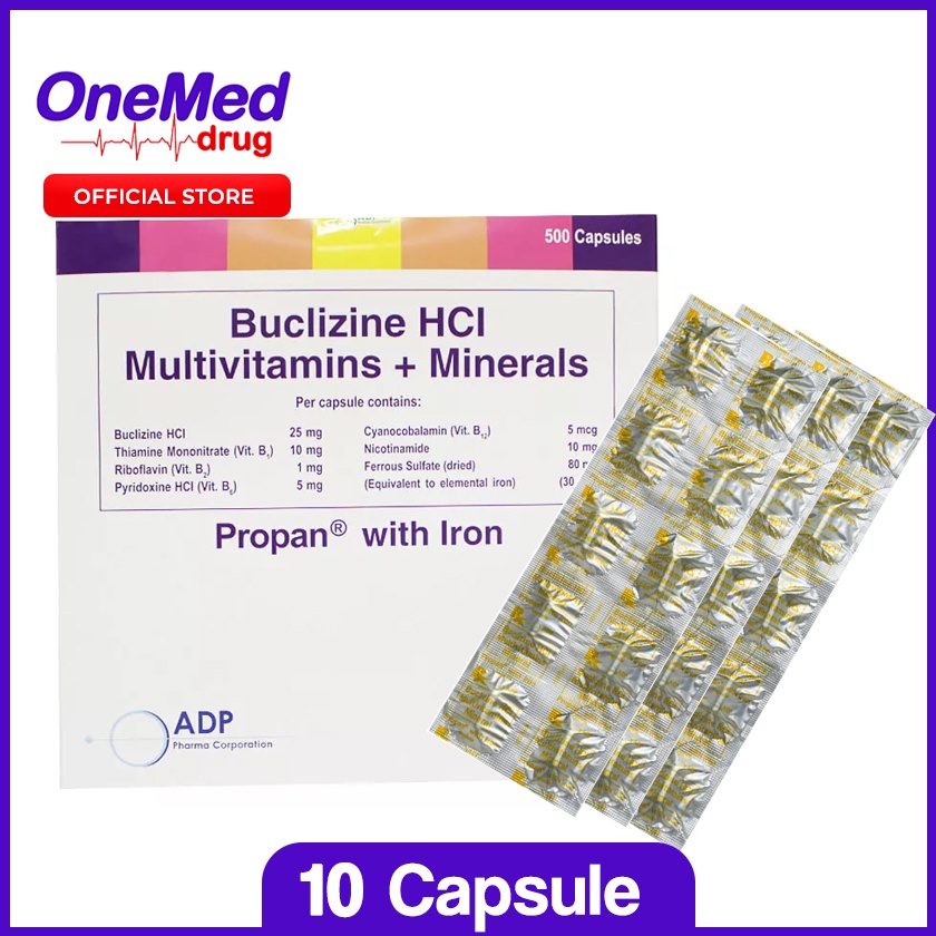 Multivitamins Minerals Propan With Iron Capsule Sold Per Capsule