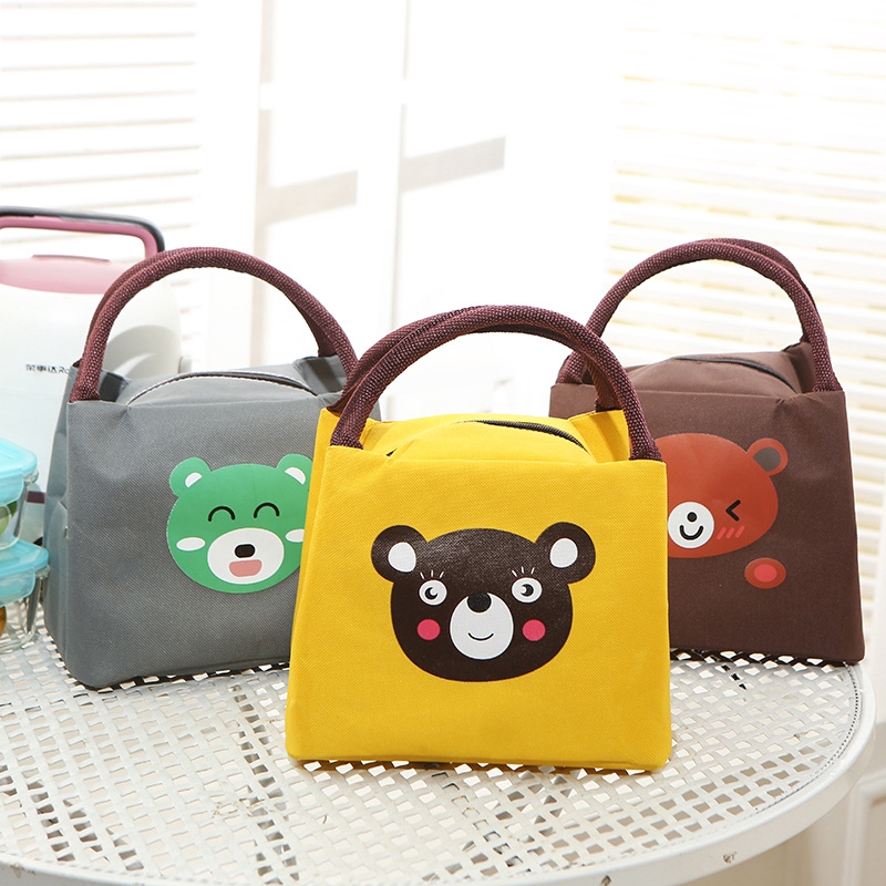 cute yellow lunch bag