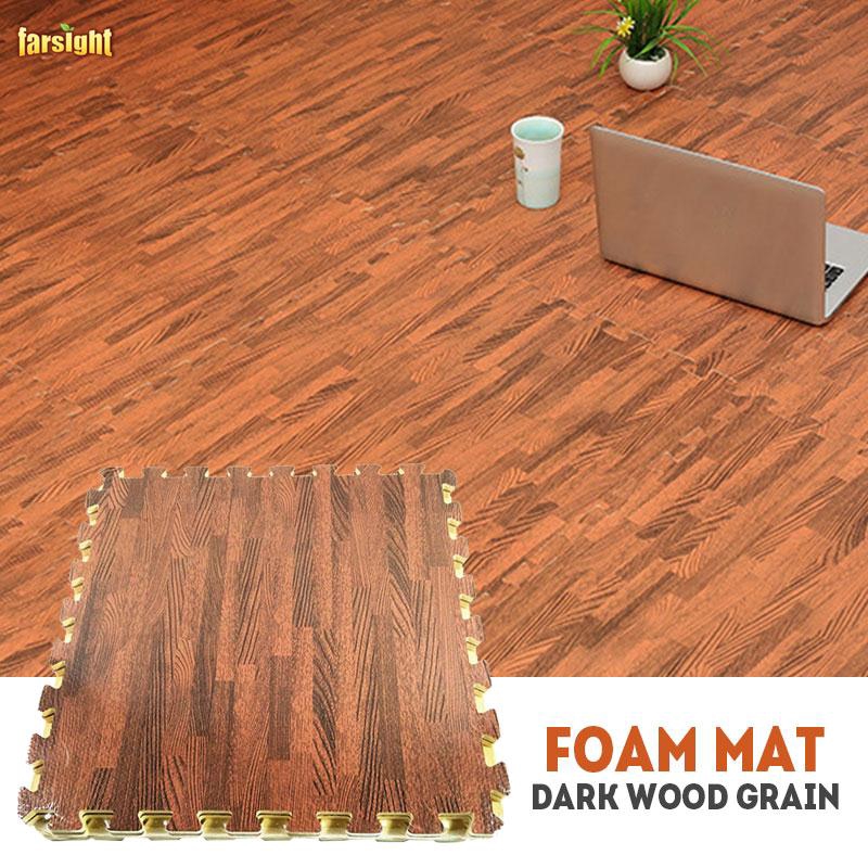 Fst 1pcs Floor Mat Soft Imitation Wood Floor Decoration Shopee