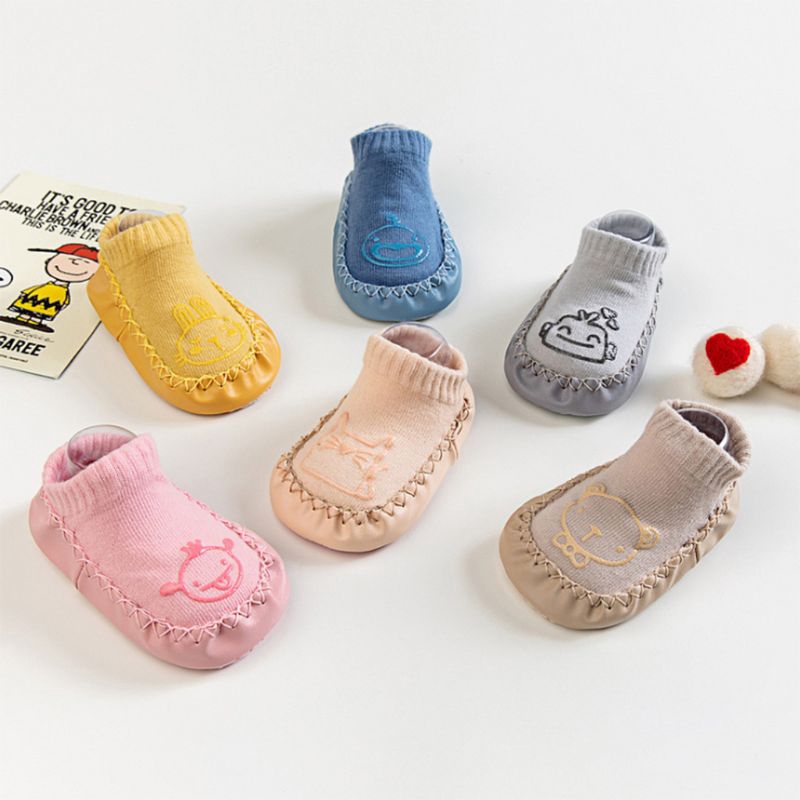 Infant Baby Slipper Socks Cute Cartoon 