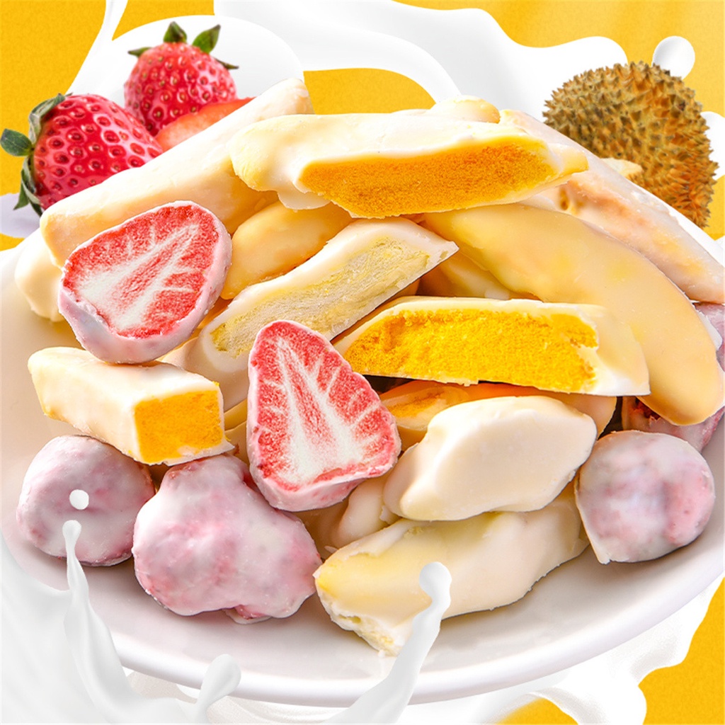 Pretty Flavor Mixed Fruit Frozen Dried Strawberry Durian Mango Mixed
