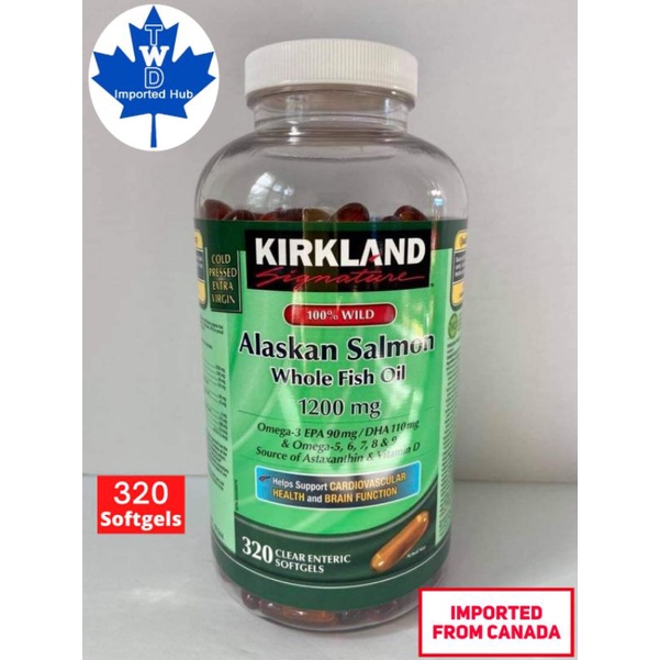 *MADE IN CANADA* Kirkland Signature 100 Wild ALASKAN SALMON Whole Fish