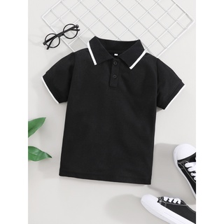 Toddler Boys Contrast Trim Polo Shirt #2
