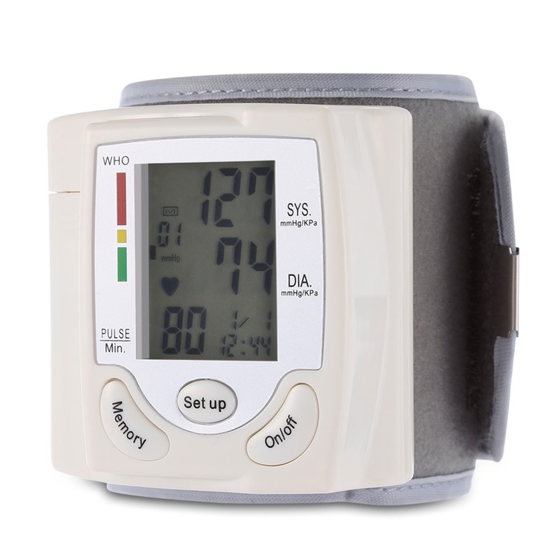 Automatic English sphygmomanometer wrist electronic sphygmomanometer