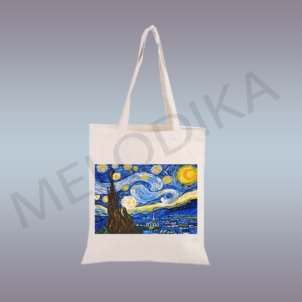 starry night tote bag