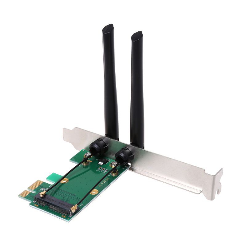 Wireless Network Card WiFi Mini PCIE Express to PCIE Adapter 2