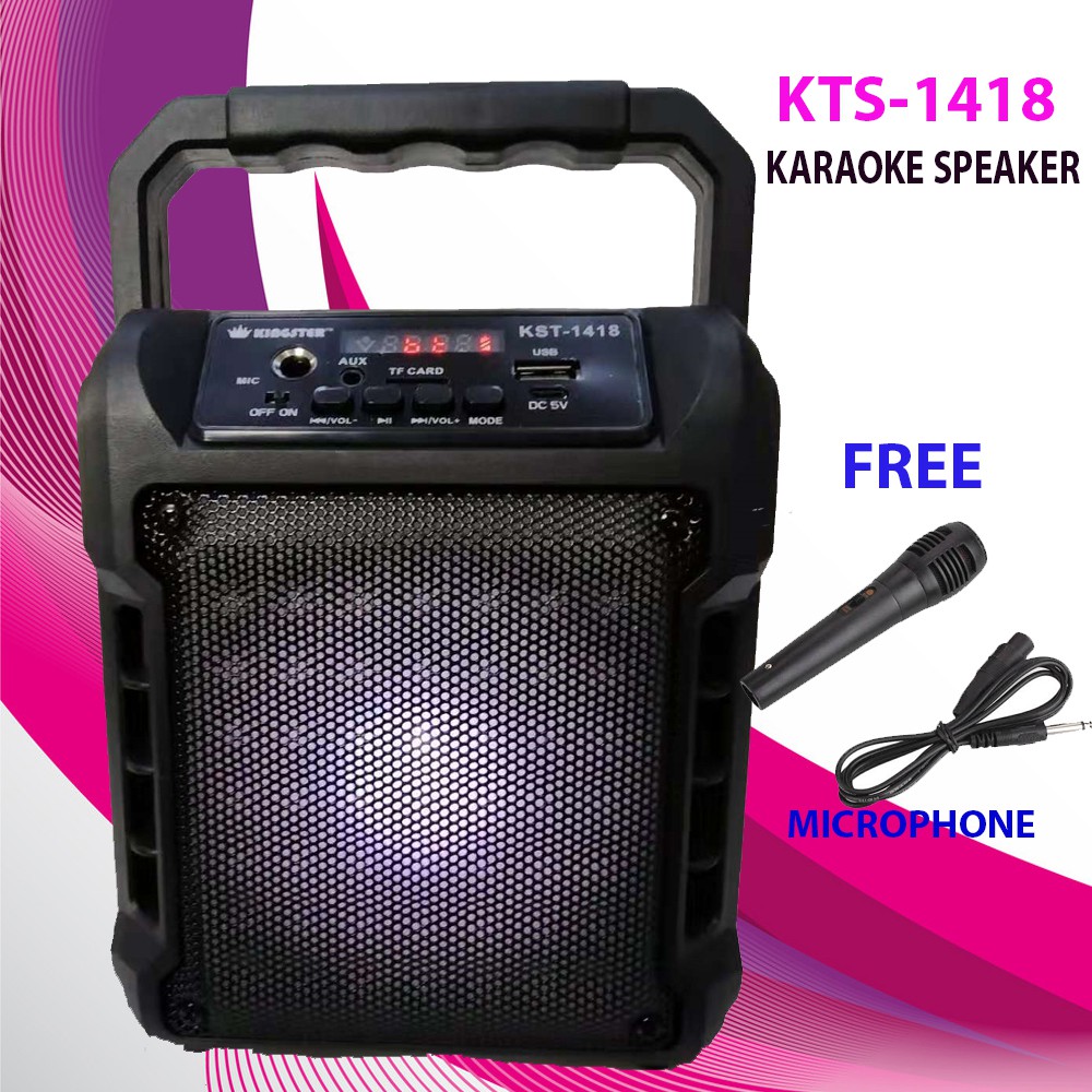 COD New Kingster KST-1418 Super Bass Bluetooth Portable Outdoor Speaker ...