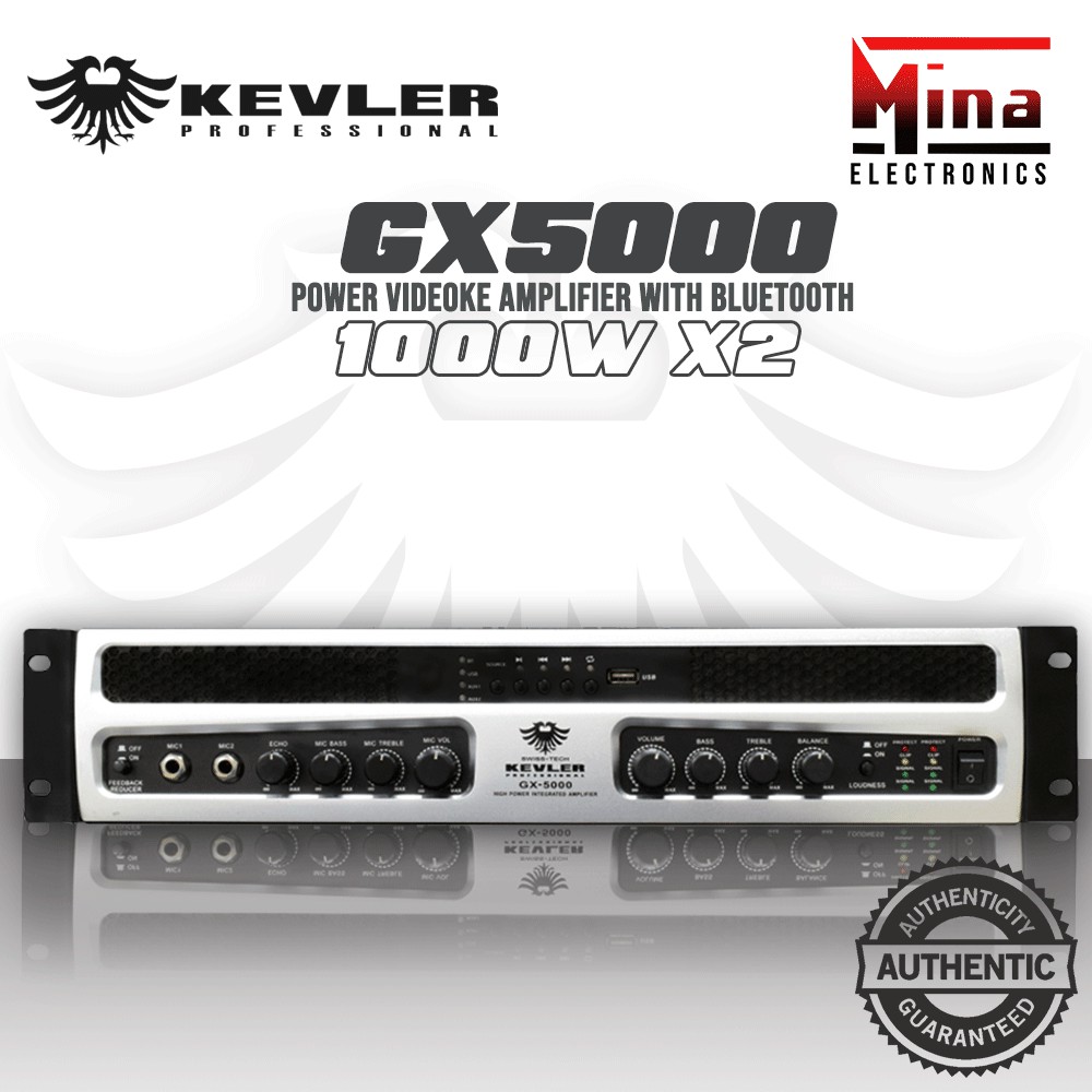 Kevler Gx5000 Integrated Power Videoke Amplifier 1000w X 2 With Bluetooth Shopee Philippines