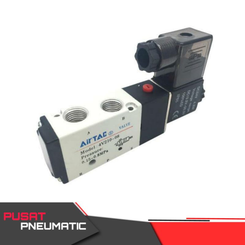 Solenoid valve 4v210 08 Airtac 220v ac/24V dc Shopee Philippines