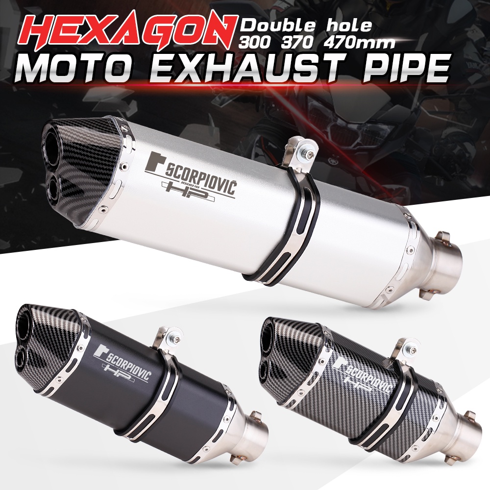 Akrapovic Universal Motorcycle Muffler Exhaust Mm Shopee Philippines