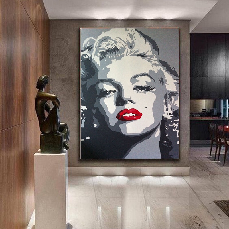 MU TU Wall Art Canvas Painting Art decor salon Poster of movie star