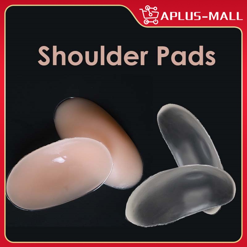 2PCS Unisex Soft Shoulder Pads Silicone Foam Shoulder Pads Invisible