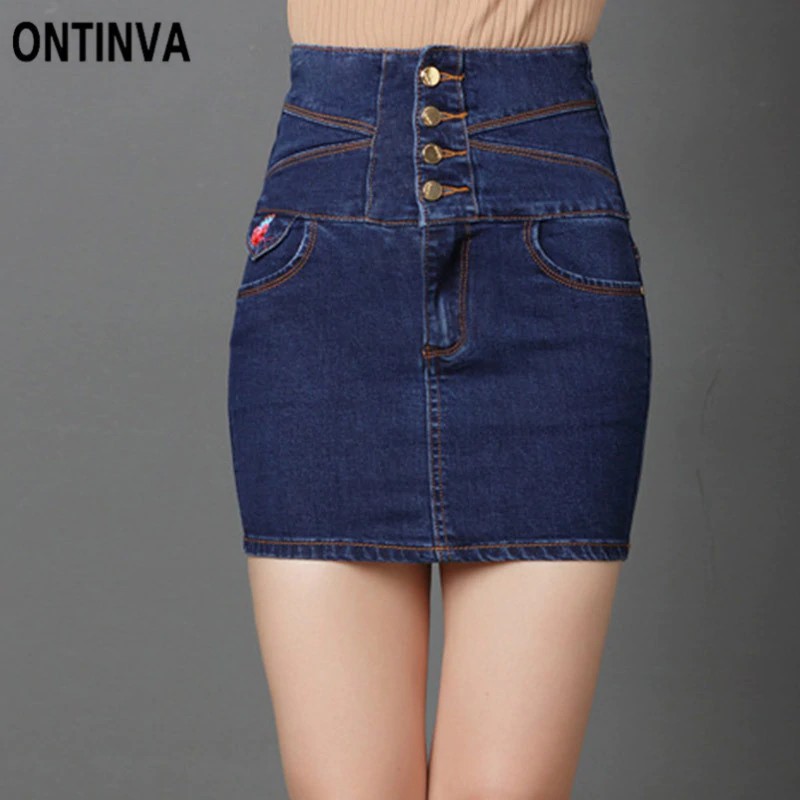 corset denim skirt