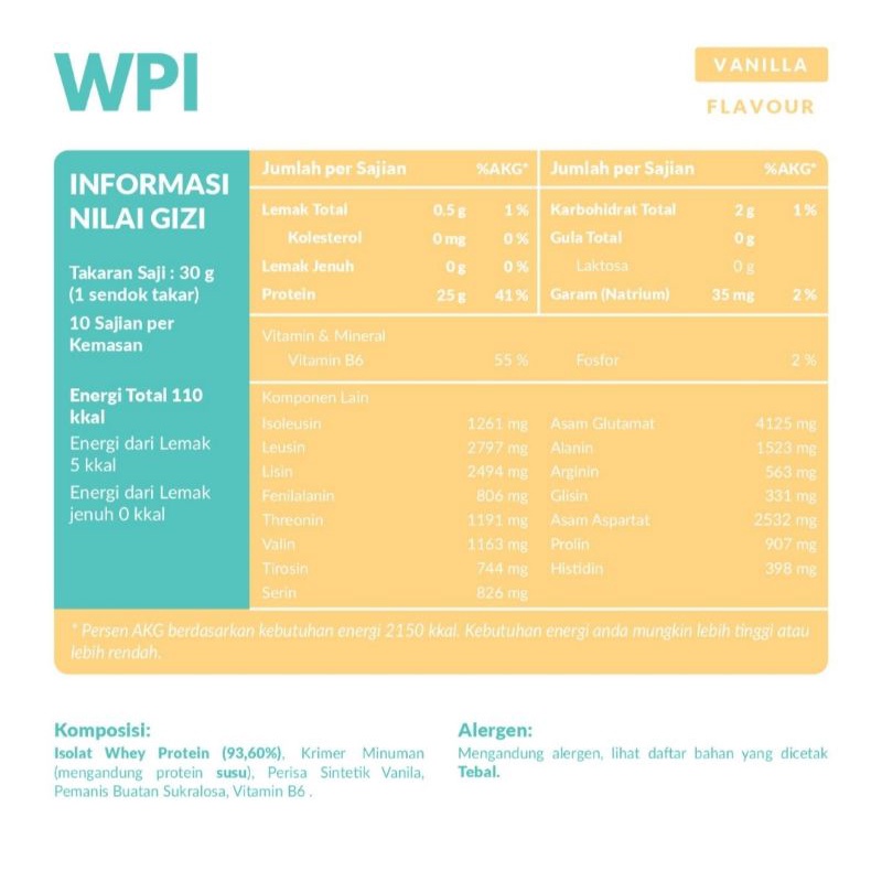 Protein Milk Whey Protein Isolate 90 For DEBM / Defisit Calorie