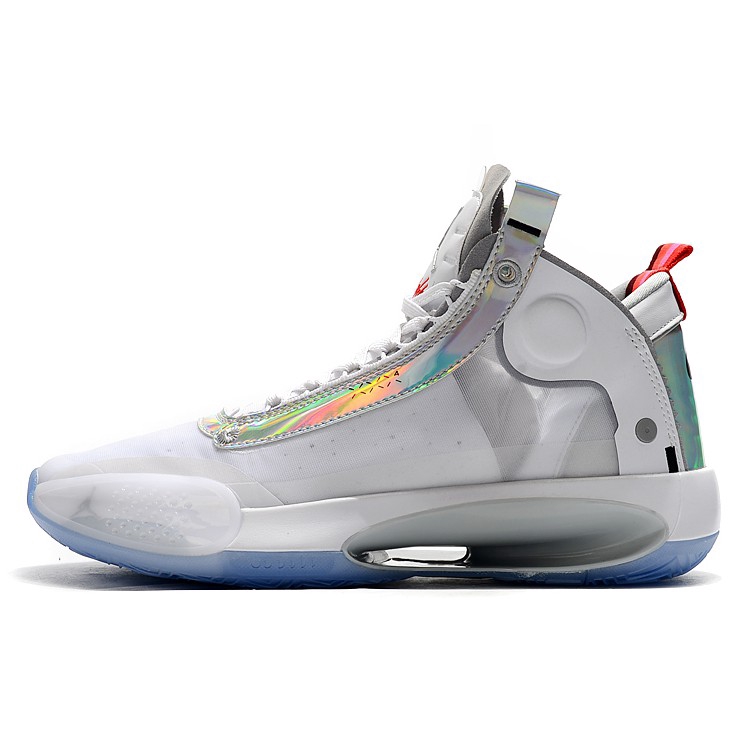 jordan 34 white metallic silver