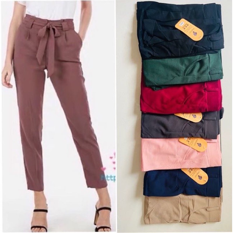 Candy Pants Leggings With Belt Korean 