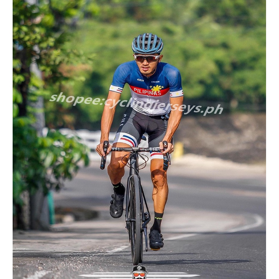 Full Powerband Ccn Pilipinas Cycling Jersey Trisuit Onesuit 711 Skinsuit d Pad Shopee Philippines