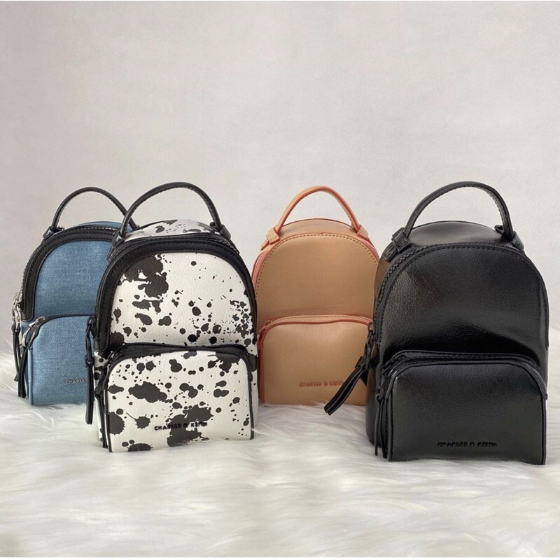charles and keith backpack black