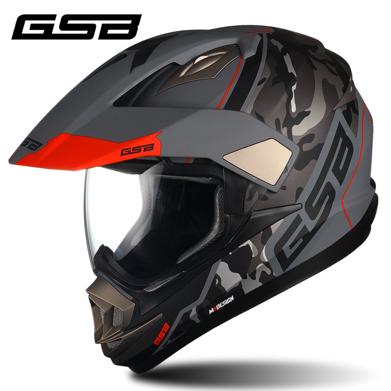 GSB Motorcycle Helmet Men Motocross Helmet Full Face Moto Helmet Cross ...