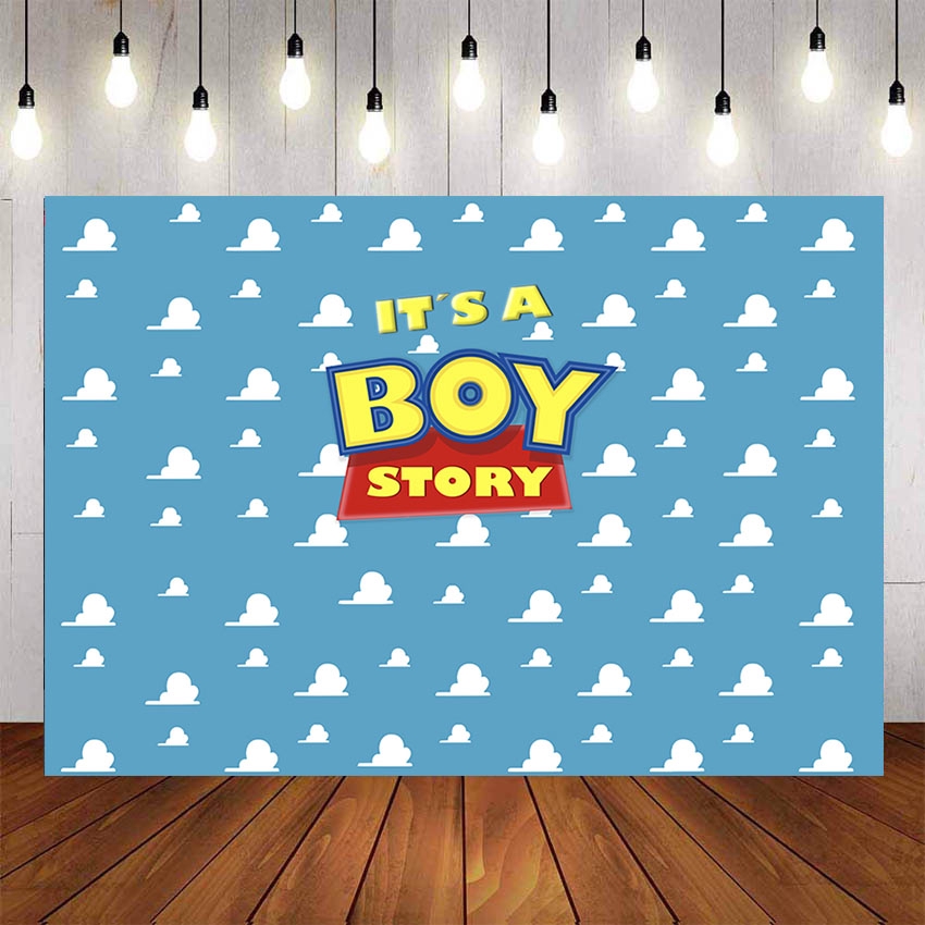 Toy Story Background Backdrops Cartoon Boy Baby Show Birthday Party ...