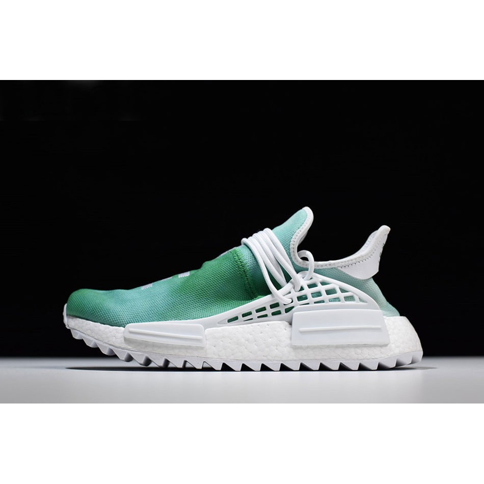 adidas human race white green