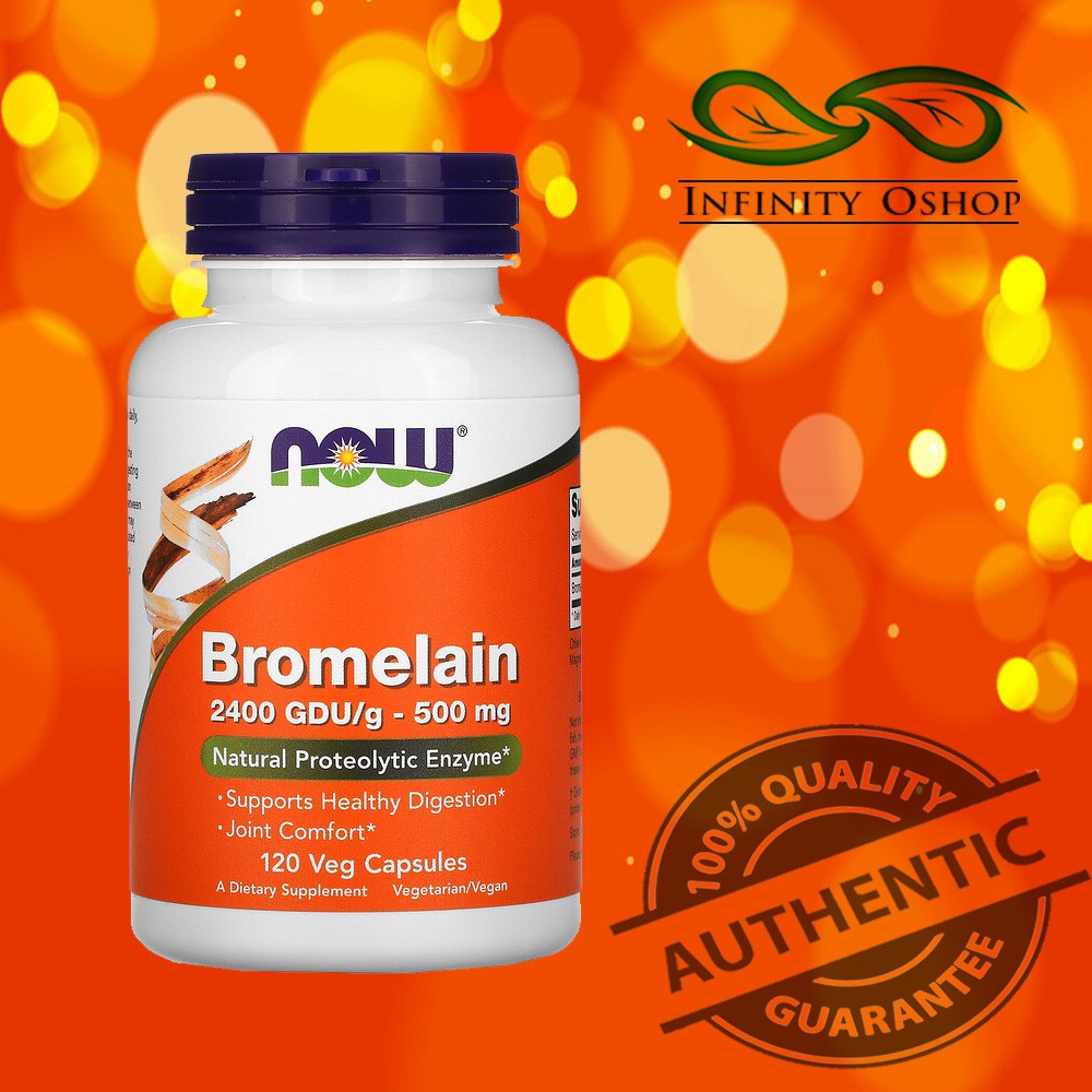 Now Foods Bromelain (500 mg, 120 Veg Capsules) Shopee Philippines