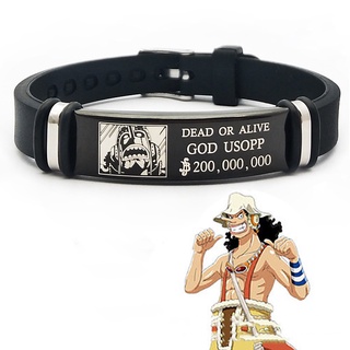 2021 New listing One Piece wanted Cartoon Bracelet Creative Peripheral Bracelet Luffy  Zoro The Same Birthday Gift Bracelet #7