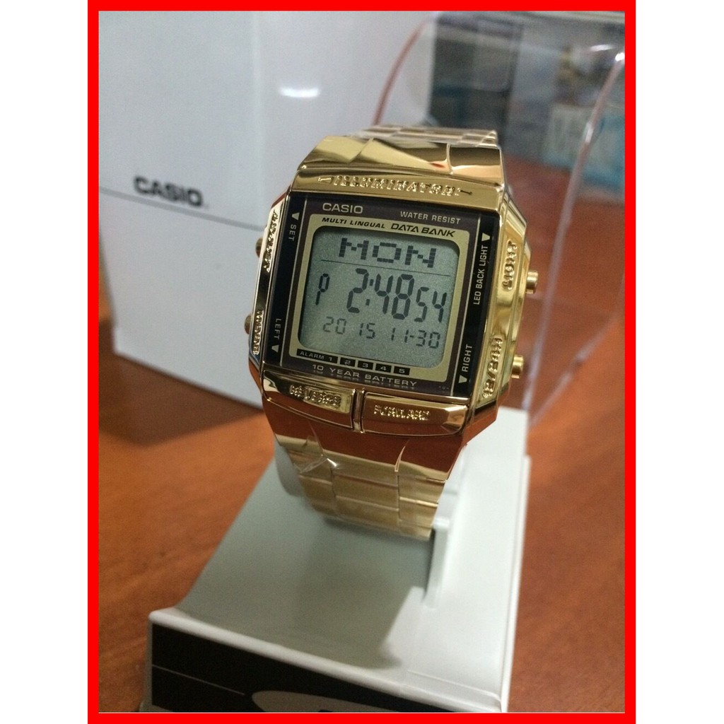casio alarm chrono gold