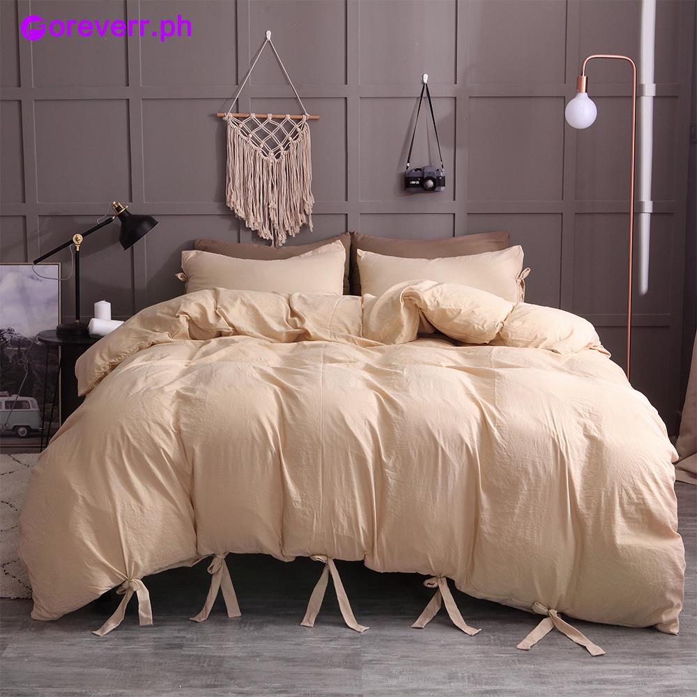 Fer Bedding Sets Quilt Cover Duvet Cover 3pcs Camel Bed Shopee