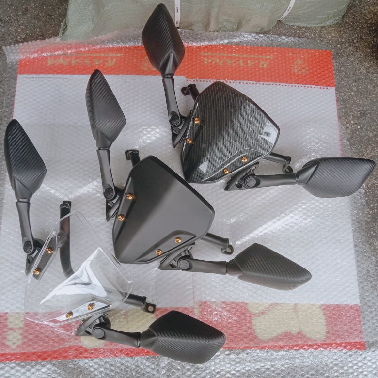 MIO SOUL i 125 SET SIDE MIRROR with VISOR and BRACKET (see the