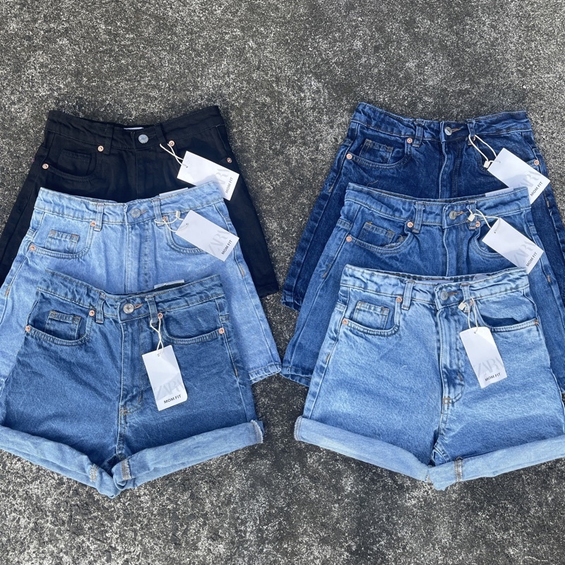 zara mom bermuda shorts