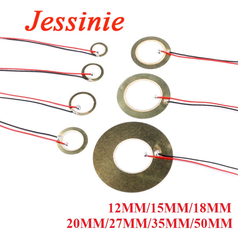 10pcs Piezoelectric Piezo Ceramic Wafer Plate Sounder Sensor Dia 12MM