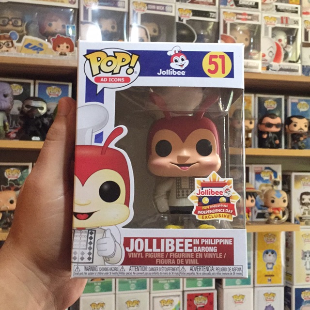 Funko Pop! Jollibee Barong Glow In The Dark, Hobbies Toys, Toys Games ...