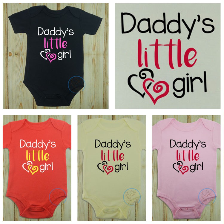 daddy's little girl baby onesie