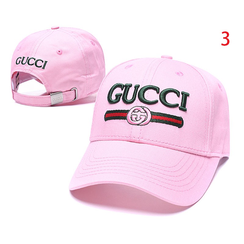 pink gucci baseball hat