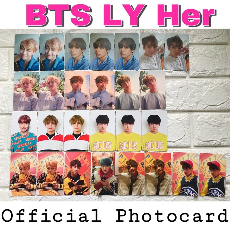 Onhand Bts Love Yourself Her Photocard Shopee Philippines