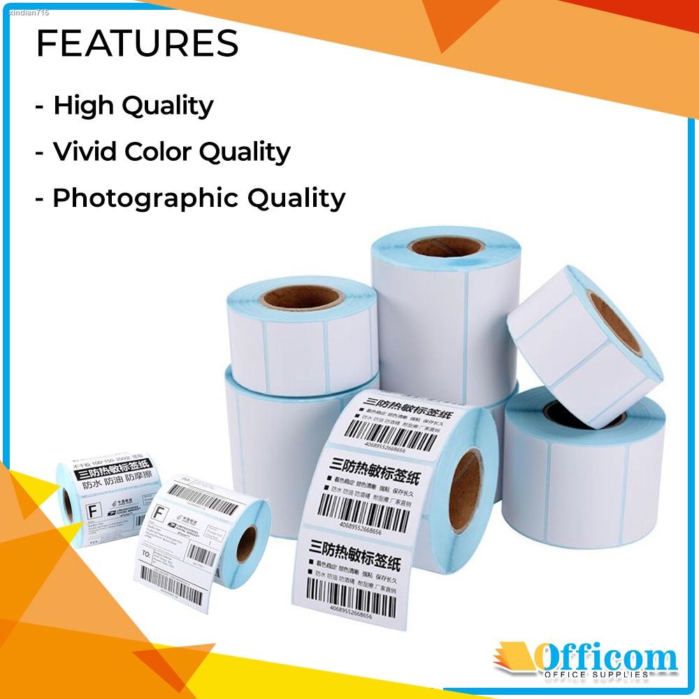 Officom Thermal Waybill Sticker Paper - Barcode Sticker Paper Sticker ...