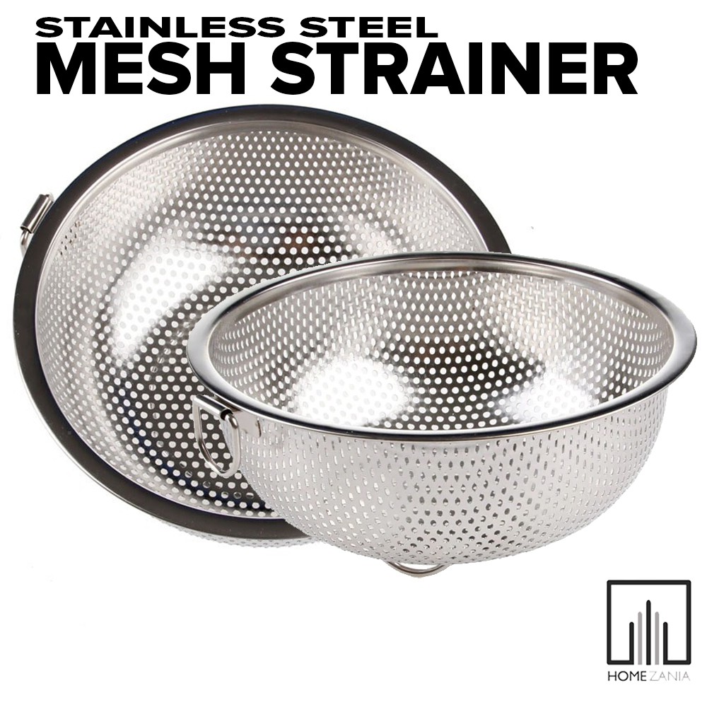 Home Zania Stainless Steel Kitchen Hole Dense Mesh Sifter Colander