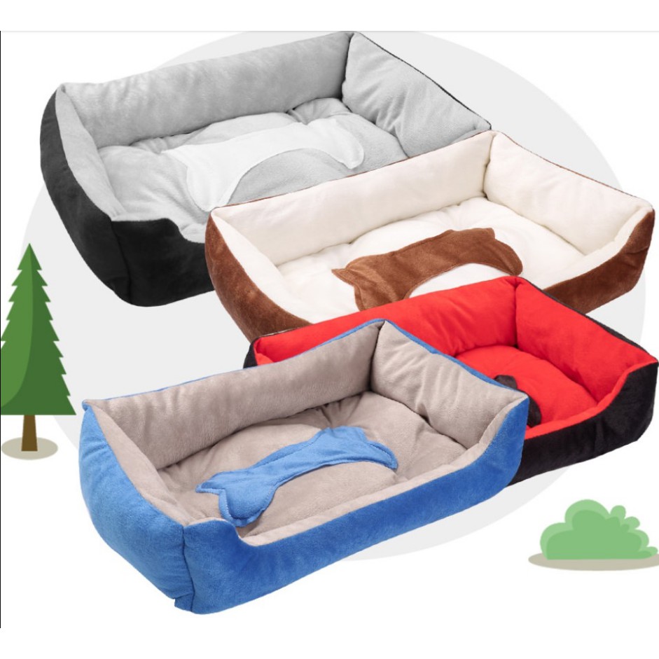 Pet Bed Dogs Cats Bed Crosshatch Bone Design Teddy Dogs Cats Pet Bed Dogs Cats Bed Crosshatch Bone Design Teddy Dogs Cats
