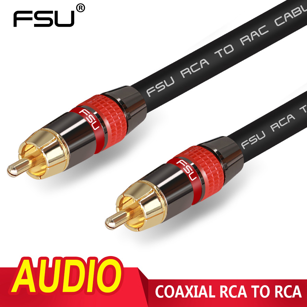 FSU 0.5m 1m 2m 3m 5m Coaxial Digital Audio RCA Cable RCA To RCA Video